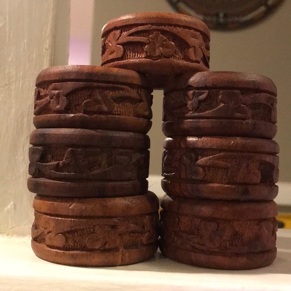 Vintage wooden napkin holders